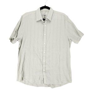 Civil Society Shirt Mens Medium Sage Green Short Sleeve Button Up *NWOT*